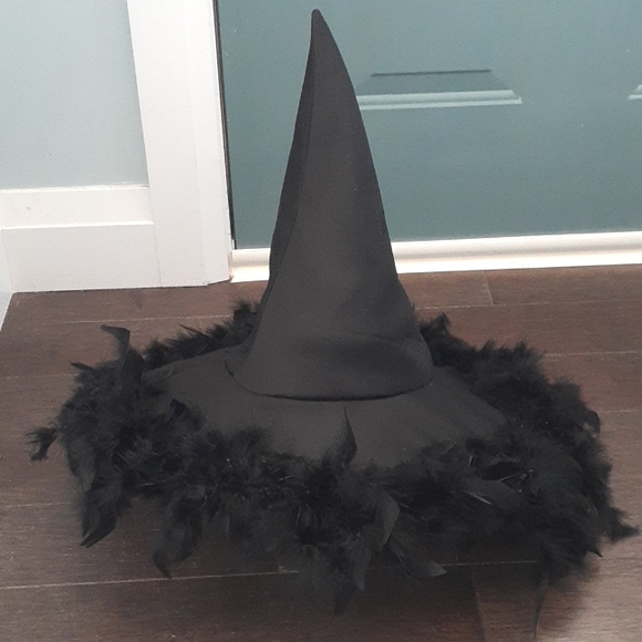 Pair of witch hats - everyday and feather formal! 🍂 - Picture 2 of 5